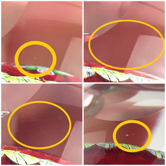 Perthshire 1986B Bouquet Lampwork Flower Millefiori Twist Facet Red Paperweight - Picture 14 of 14